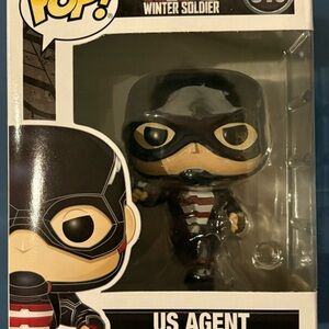 Funko US Agent Pop! Figure in Black and Red